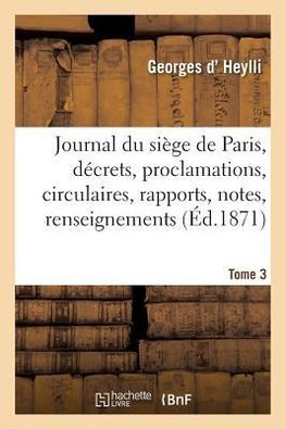 Journal du siège de Paris
