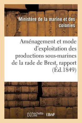 Aménagement et mode d'exploitation des productions sous-marines de la rade de Brest, rapport