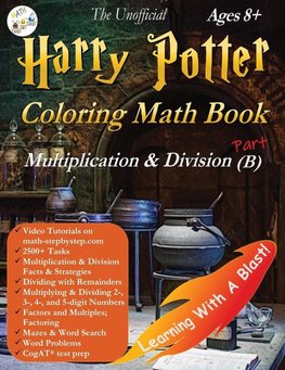 Harry Potter Coloring Math Book Multiplication and Division (B) Ages 8+
