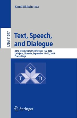 Text, Speech, and Dialogue