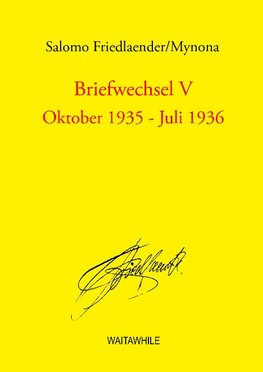 Briefwechsel V