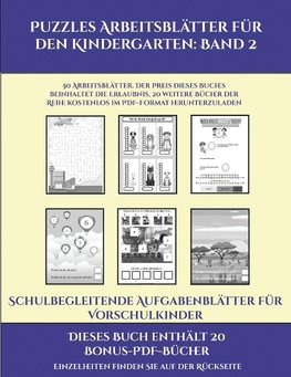 Schulbegleitende Aufgabenblätter für Vorschulkinder (Puzzles Arbeitsblätter für den Kindergarten