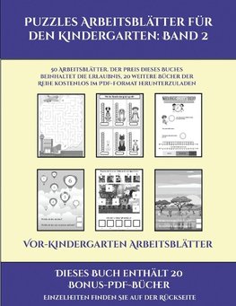 Vor-Kindergarten Arbeitsblätter (Puzzles Arbeitsblätter für den Kindergarten