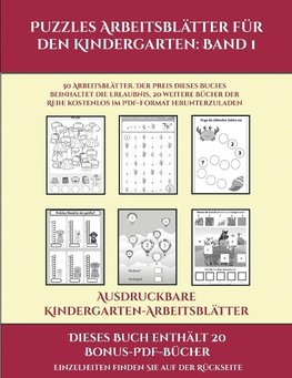 Ausdruckbare Kindergarten-Arbeitsblätter (Puzzles Arbeitsblätter für den Kindergarten
