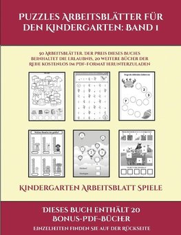 Kindergarten Arbeitsblatt Spiele (Puzzles Arbeitsblätter für den Kindergarten