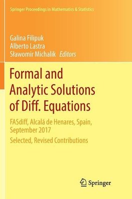 Formal and Analytic Solutions of Diff. Equations