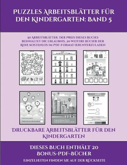 Druckbare Arbeitsblätter für den Kindergarten (Puzzles Arbeitsblätter für den Kindergarten
