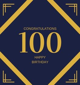 Happy 100th Birthday Guest Book (Hardcover)