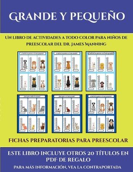Fichas preparatorias para preescolar (Grande y pequeño)