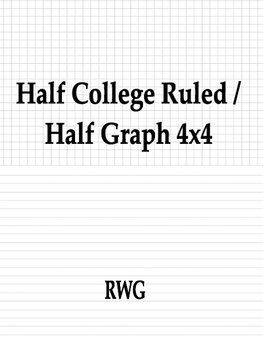 Half College Ruled / Half Graph 4x4