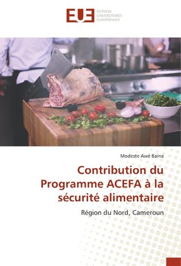 Contribution du Programme ACEFA à la sécurité alimentaire