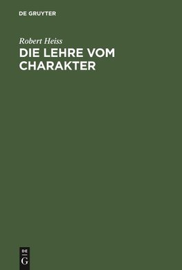 Die Lehre vom Charakter