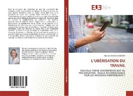 L'UBÉRISATION DU TRAVAIL