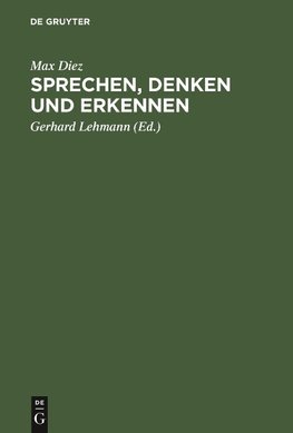 Sprechen, Denken und Erkennen