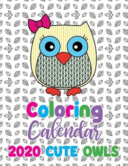 Coloring Calendar 2020 Cute Owls