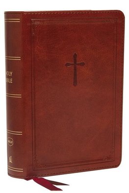 Nkjv, Reference Bible, Compact, Leathersoft, Brown, Red Letter Edition, Comfort Print