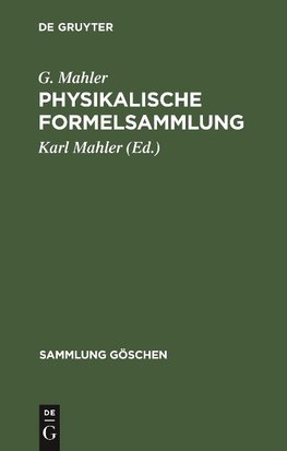 Physikalische Formelsammlung