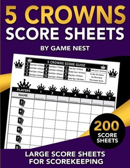 5 Crowns Score Sheets