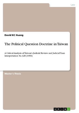 The Political Question Doctrine in Taiwan