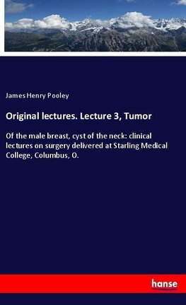 Original lectures. Lecture 3, Tumor