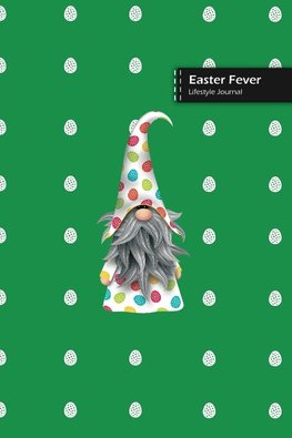 Easter Fever Lifestyle Journal, Blank Write-in Notebook, Dotted Lines, Wide Ruled, Size (A5) 6 x 9 In (Green)
