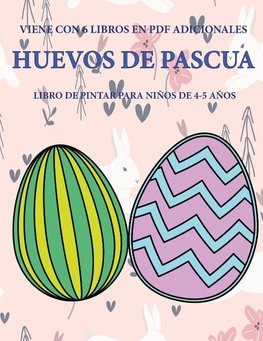 Libro de pintar para niños de 4-5 años (Huevos de pascua)