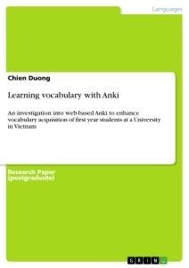 Learning vocabulary with Anki