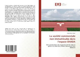 La société commerciale non immatriculée dans l'espace OHADA