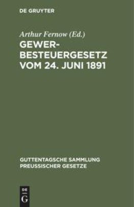Gewerbesteuergesetz vom 24. Juni 1891