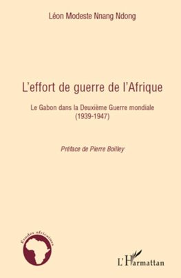 L'effort de guerre de l'Afrique