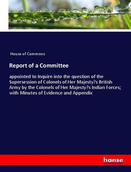 Report of a Committee