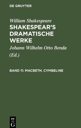 Macbeth. Cymbeline