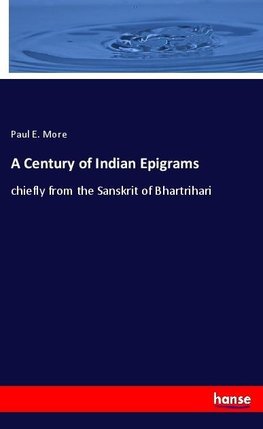 A Century of Indian Epigrams
