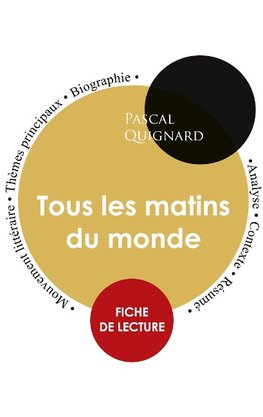 Fiche de lecture Tous les matins du monde (Étude intégrale)