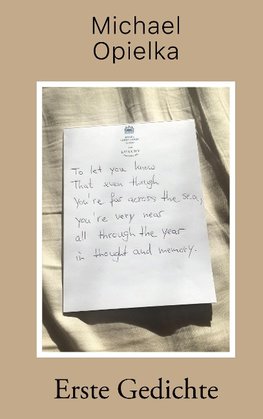 Erste Gedichte