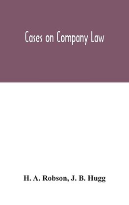 Cases On Company Law