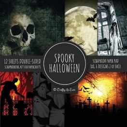 Spooky Halloween Scrapbook Paper Pad 8x8 Scrapbooking Kit for Papercrafts, Cardmaking, Printmaking, DIY Crafts, Holiday Themed, Designs, Borders, Backgrounds, Patterns
