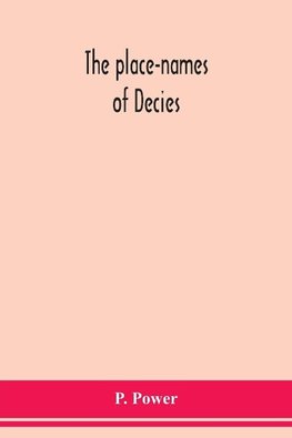 The place-names of Decies