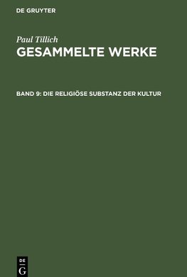 Die religiöse Substanz der Kultur