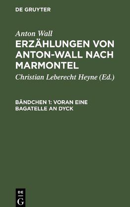 Voran eine Bagatelle an Dyck