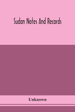 Sudan Notes And Records