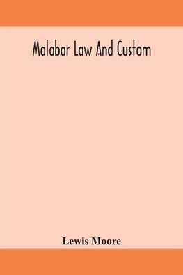 Malabar Law And Custom