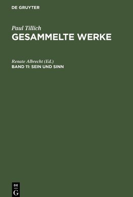 Sein und Sinn