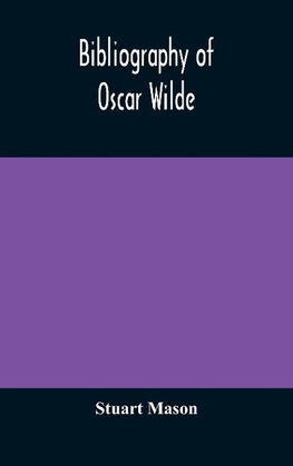 Bibliography Of Oscar Wilde