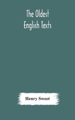 The Oldest English Texts
