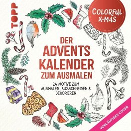 Colorful Christmas - Der Adventskalender zum Ausmalen