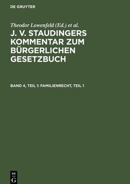 Familienrecht, Teil 1