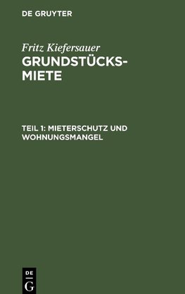 Mieterschutz und Wohnungsmangel