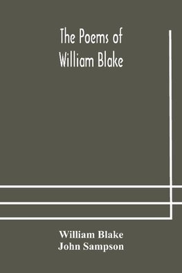 The Poems Of William Blake