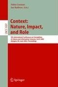 Information Context: Nature, Impact, and Role
